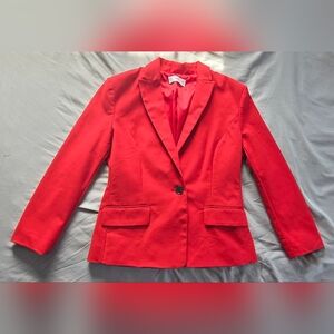 Mango Red Blazer Women's Size 8